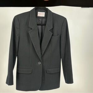 Pendleton‎ Women's Black Wool BlazerSize 2 Petite Made in USA